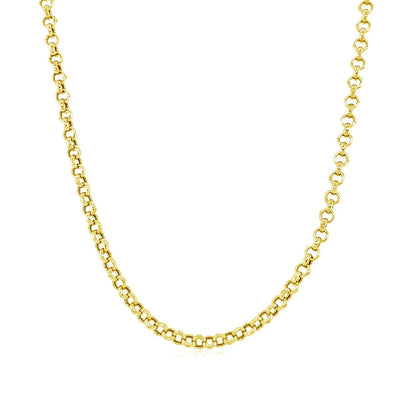 Cadena Rolo de Oro Amarillo de 10k y 2.3mm