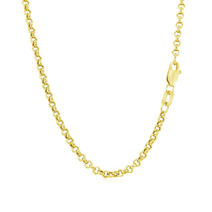 Cadena Rolo de Oro Amarillo de 10k y 2.3mm