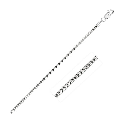 Cadena de oro blanco de 14k tipo 'Ice' de 1.3 mm