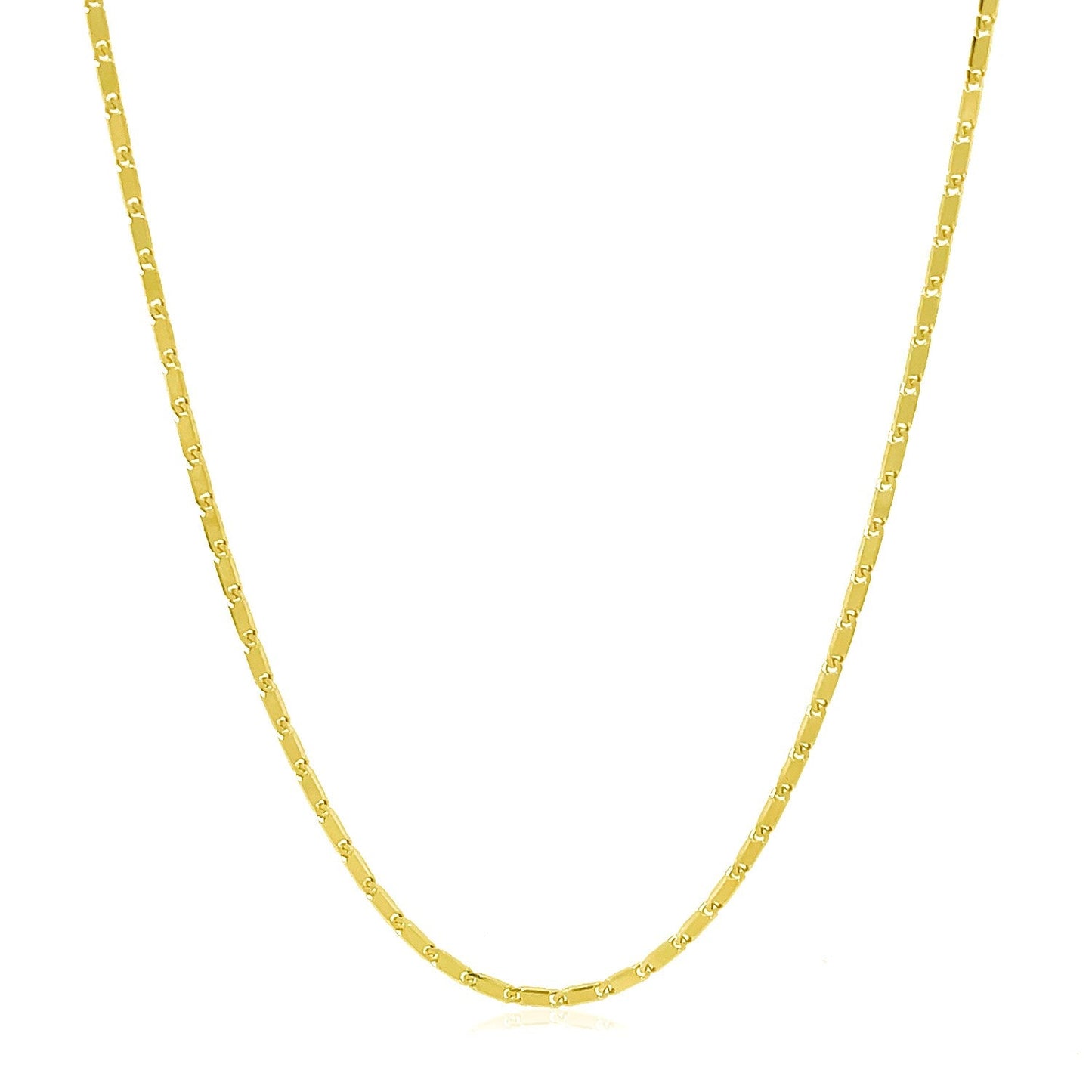 Cadena con colgante Lumina de oro amarillo de 14k y 1,0 mm