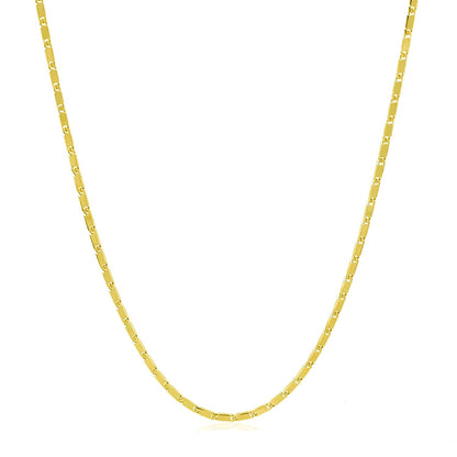 Cadena con colgante Lumina de oro amarillo de 14k y 1,0 mm