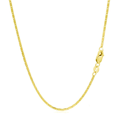 Cadena con colgante Lumina de oro amarillo de 14k y 1,0 mm