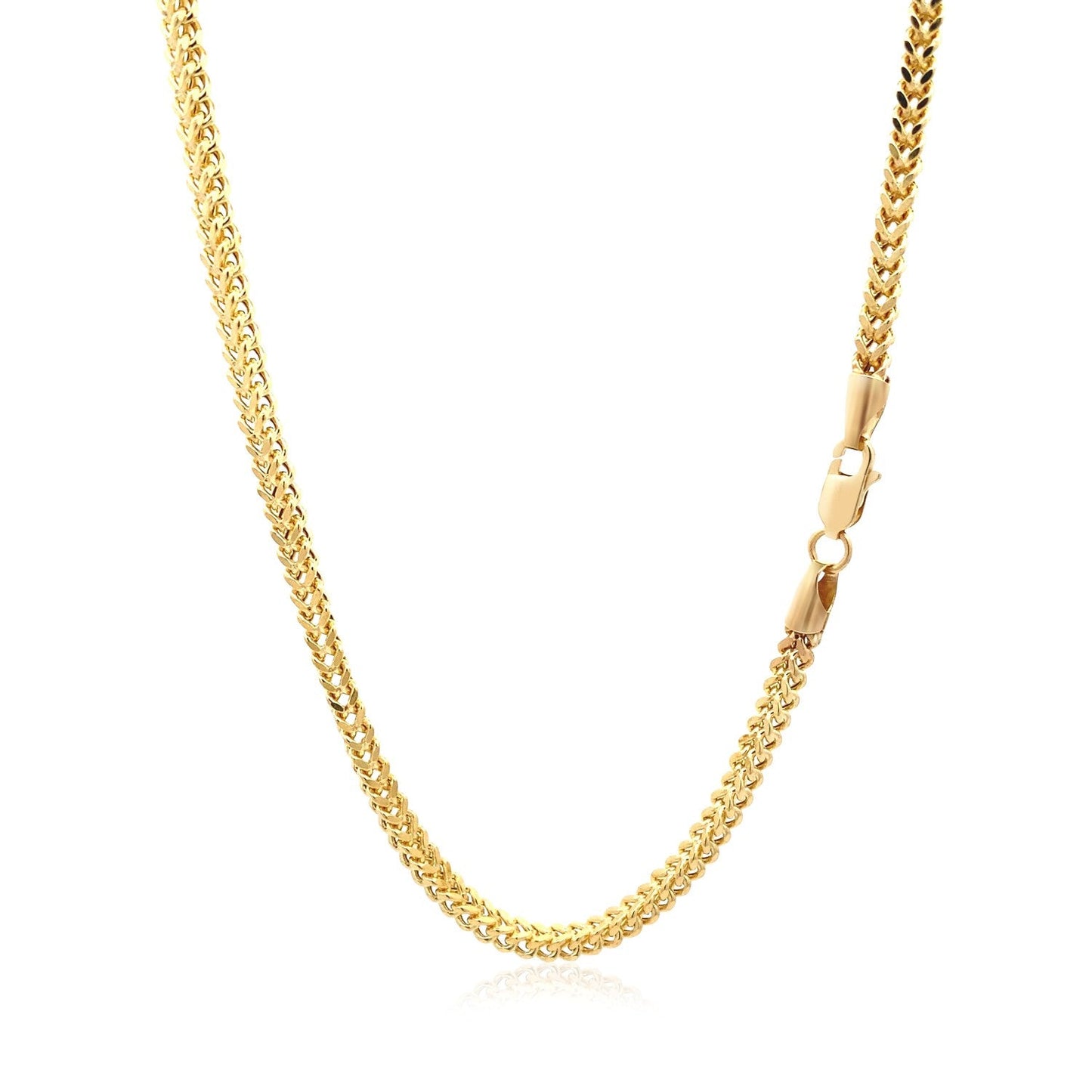 Cadena de espiga de oro amarillo de 14k ligera (3.20 mm)