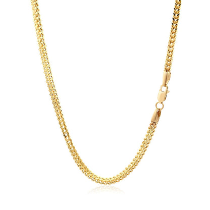 Cadena de espiga de oro amarillo de 14k ligera (3.20 mm)