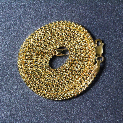 Cadena de espiga de oro amarillo de 14k ligera (3.20 mm)