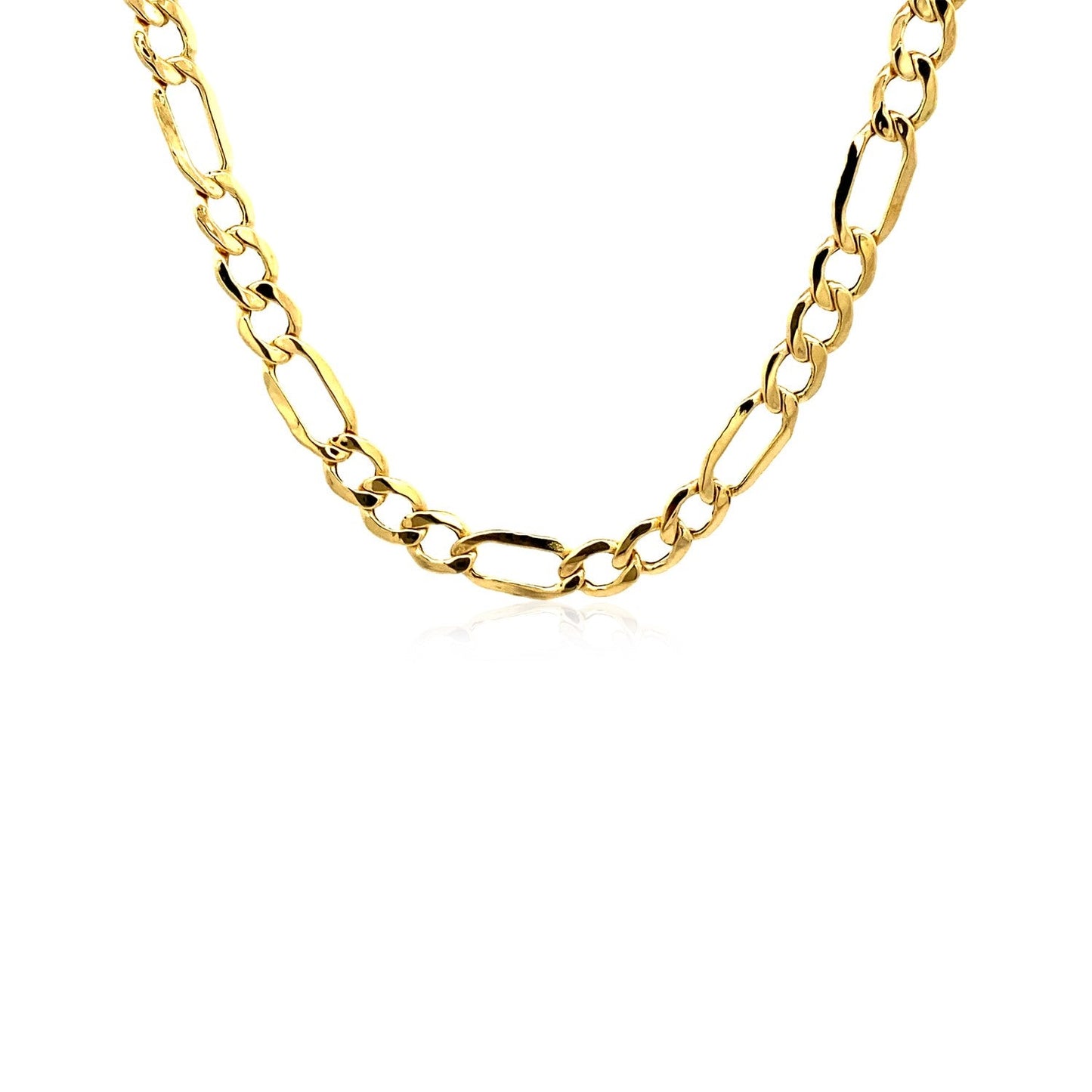 Cadena Fígaro Fina de Oro Amarillo de 10k y 5.4mm