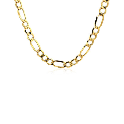 Cadena Fígaro Fina de Oro Amarillo de 10k y 5.4mm