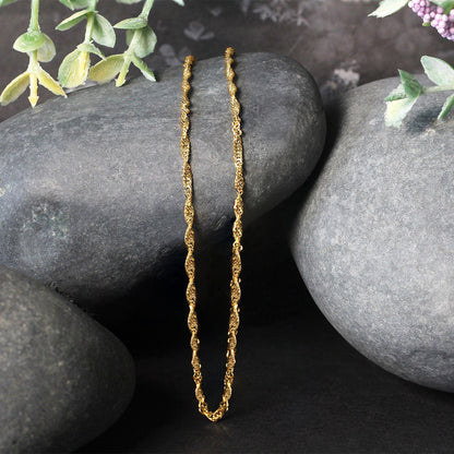 Cadena Singapur de Oro Amarillo de 10k (1.80 mm)