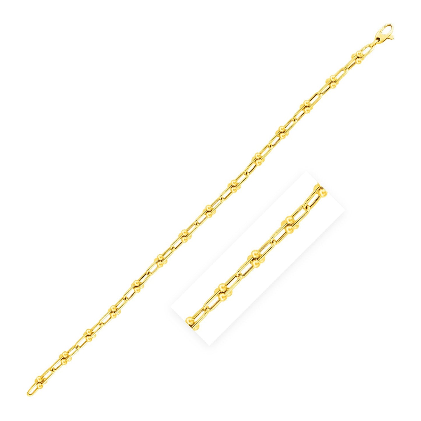 Cadena Jax de oro amarillo de 14k (3.0 mm)