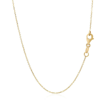 Collar de oro amarillo de 14k con pequeños rectángulos entrelazados
