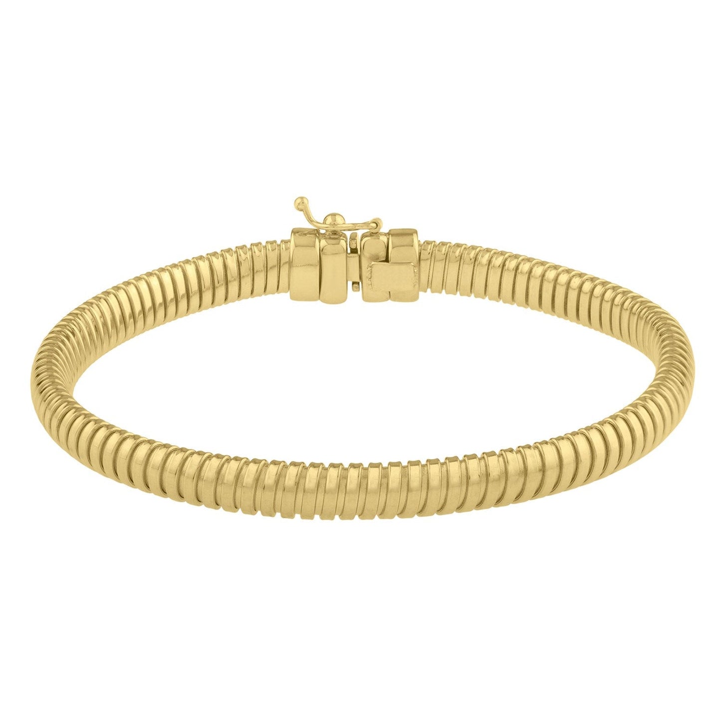 Pulsera Tubogas de Oro Amarillo de 14k (5.00 mm)