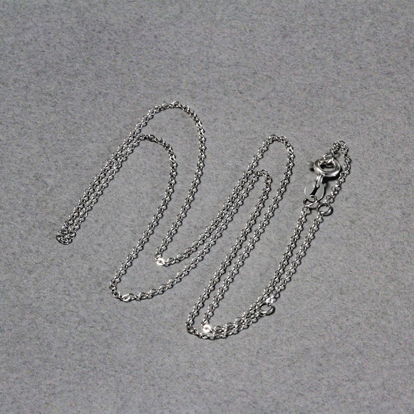 Cadena Piatto Doble Extensible de Oro Blanco de 14k (1.2mm)