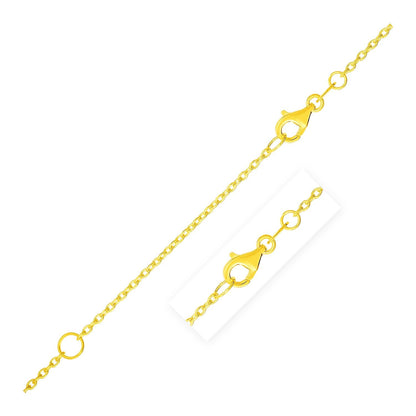 Cadena extensible en oro amarillo de 14k (1,2 mm)