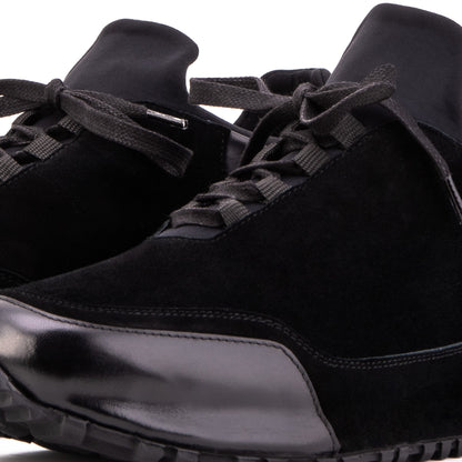 The Hudson Black Suede Men Sneaker