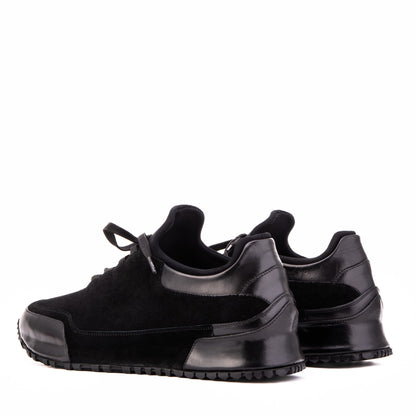 The Hudson Black Suede Men Sneaker