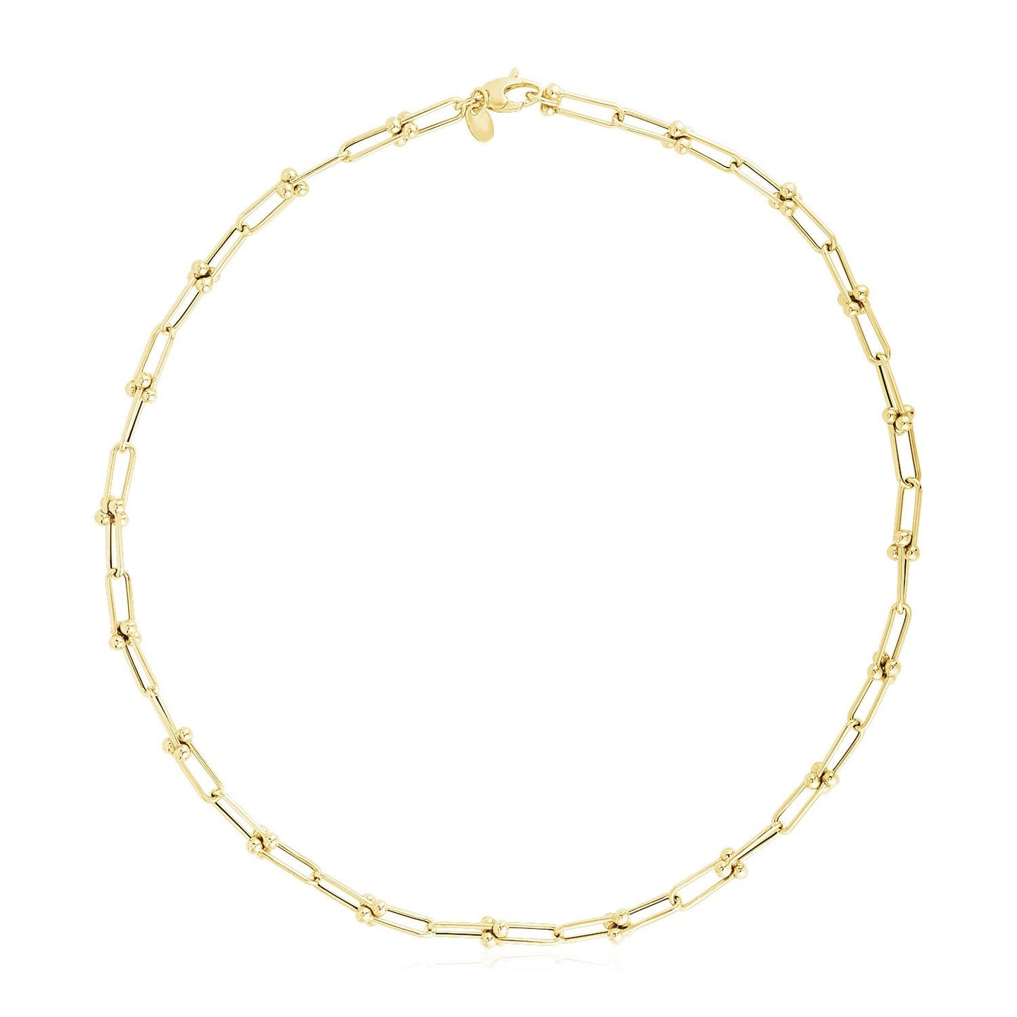 Cadena Jax de oro amarillo de 14k de alto pulido (5.9mm)