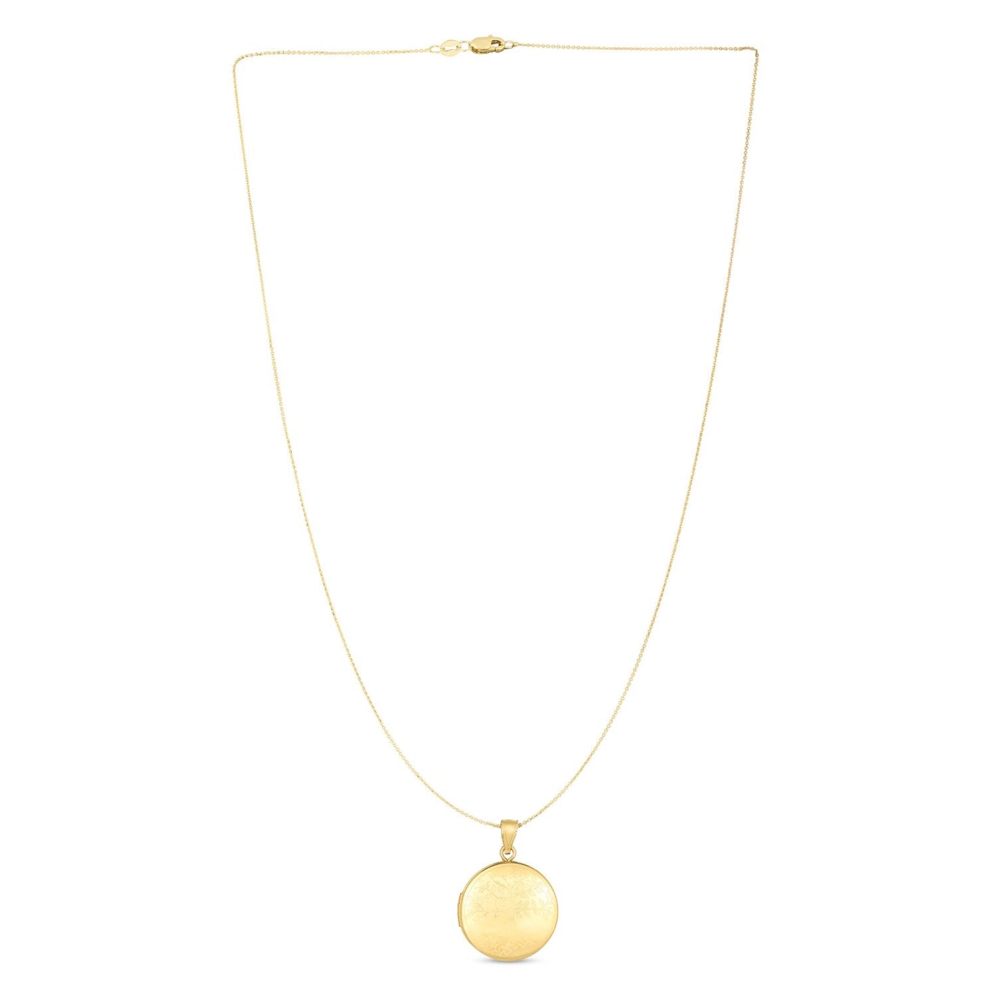 Collar con relicario Árbol de la vida en oro amarillo de 14k