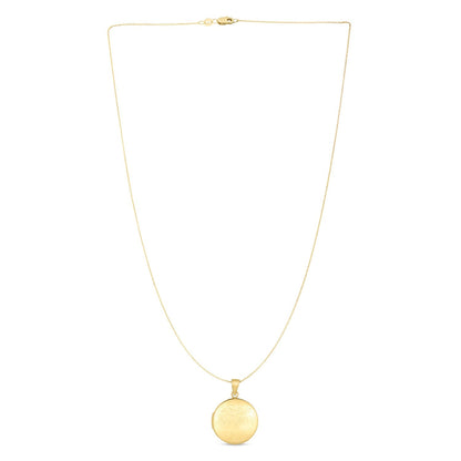 Collar con relicario Árbol de la vida en oro amarillo de 14k