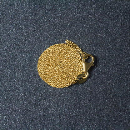 Cadena de eslabones ovalados de oro amarillo de 10k (0,97 mm)