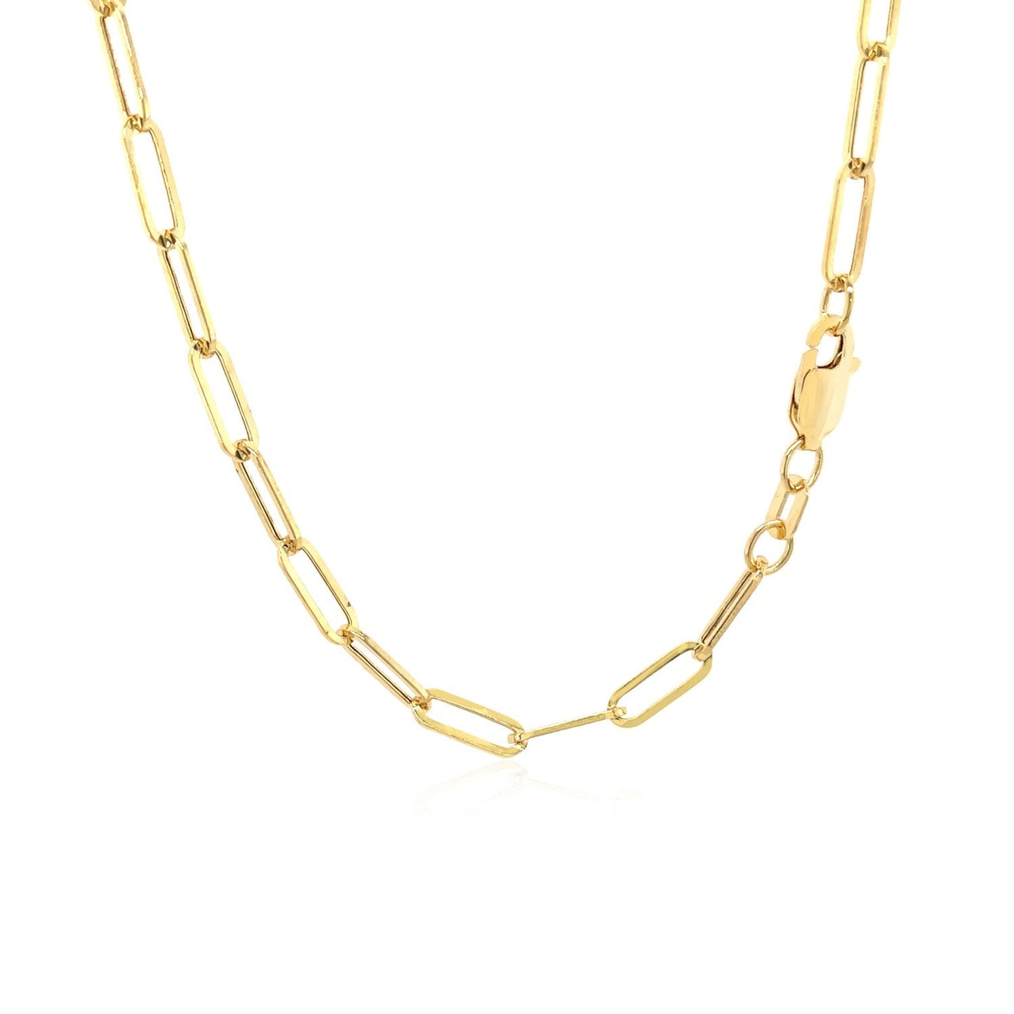 Cadena de eslabones de oro amarillo de 14 quilates (3,3 mm)