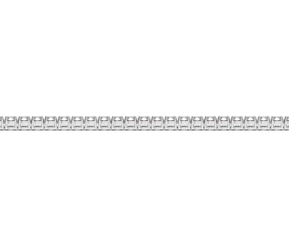 Pulsera de tenis de oro blanco de 14k con diamantes redondos cultivados en laboratorio (3 ct. pt. F/G VS2/SI1)