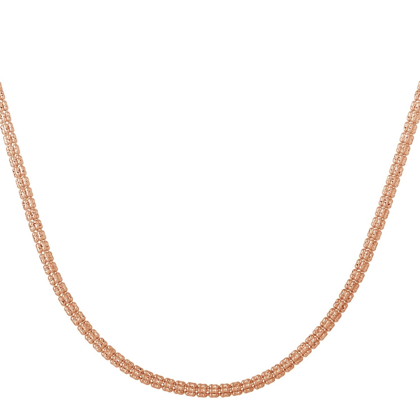 Cadena Ice Barrel de Oro Rosa de 14k (3.10 mm)
