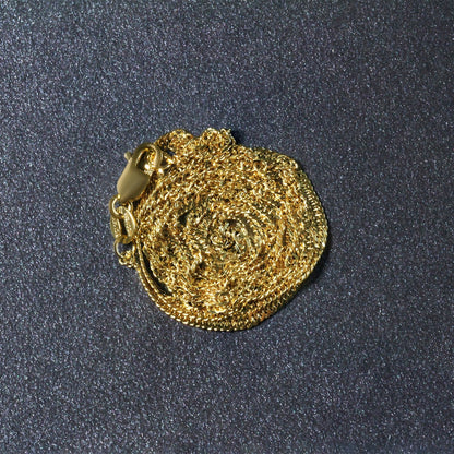 Cadena Singapur de oro amarillo de 14k y 1,7 mm