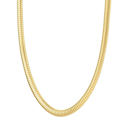 Collar Tubogas de Oro Amarillo de 14k (5.00 mm)