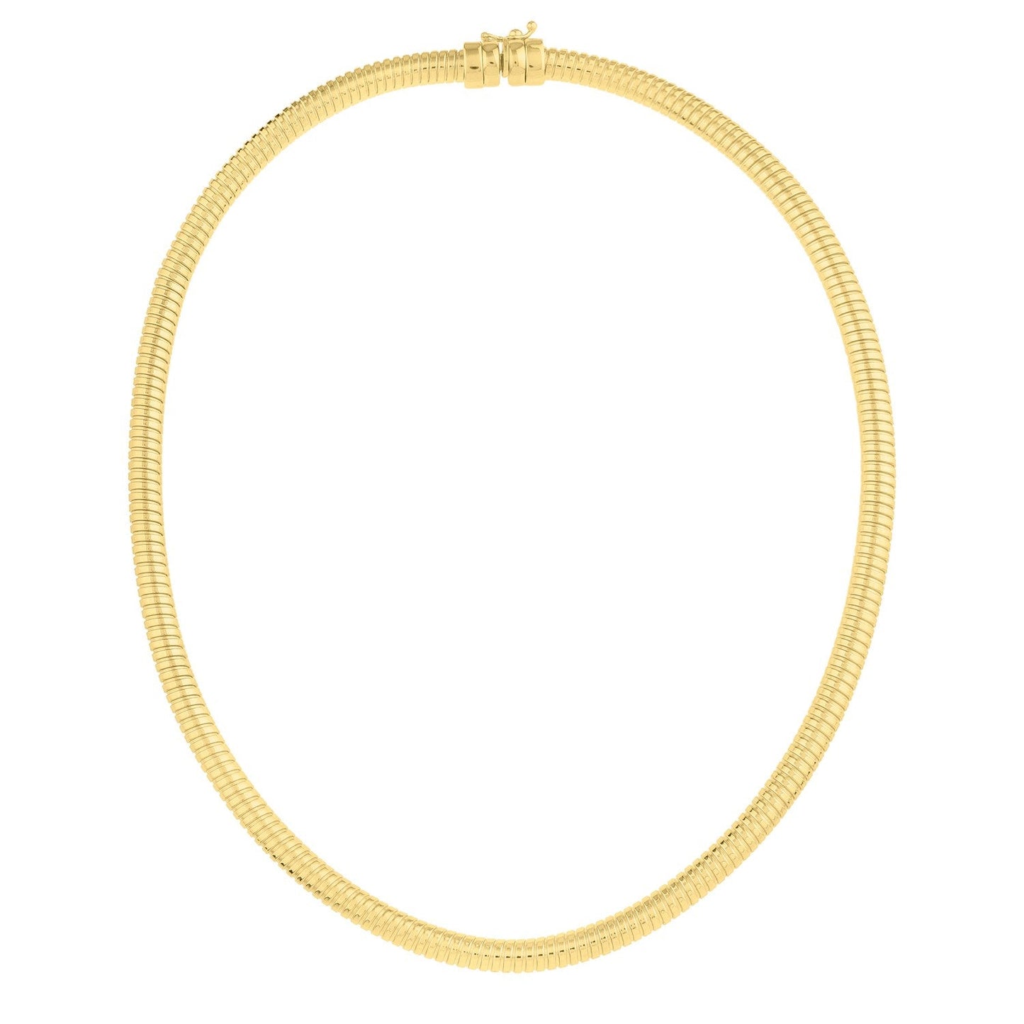 Collar Tubogas de Oro Amarillo de 14k (5.00 mm)