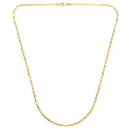 Cadena tipo "Ice Barrel" en oro amarillo de 14k (2.70 mm)