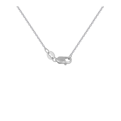 Colgante con flecha y diamante en oro blanco de 14k (1/10 cttw)