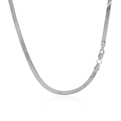 Cadena de espiga Super Flex de oro blanco de 14k (2.80 mm)