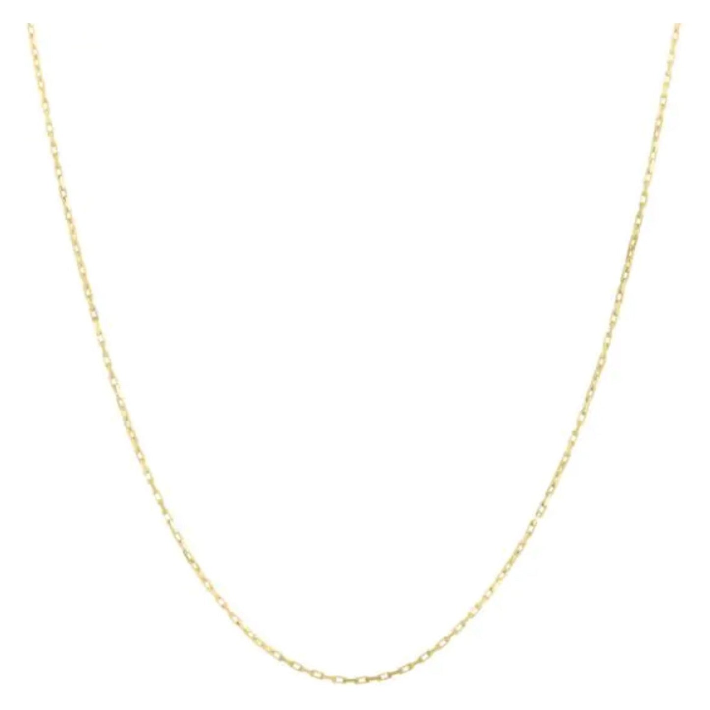 Cadena de oro amarillo de 14k, estilo cable francés (1.30 mm)