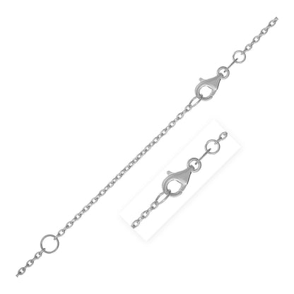 Cadena extensor en Oro Blanco de 14k (1.5mm)