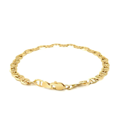 Pulsera de eslabones marineros de oro amarillo de 10k y 5.5mm