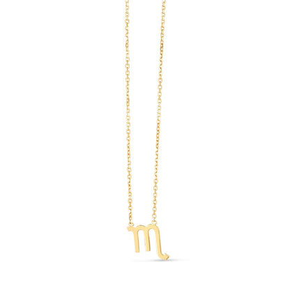 Collar de Escorpio de Oro Amarillo de 14K