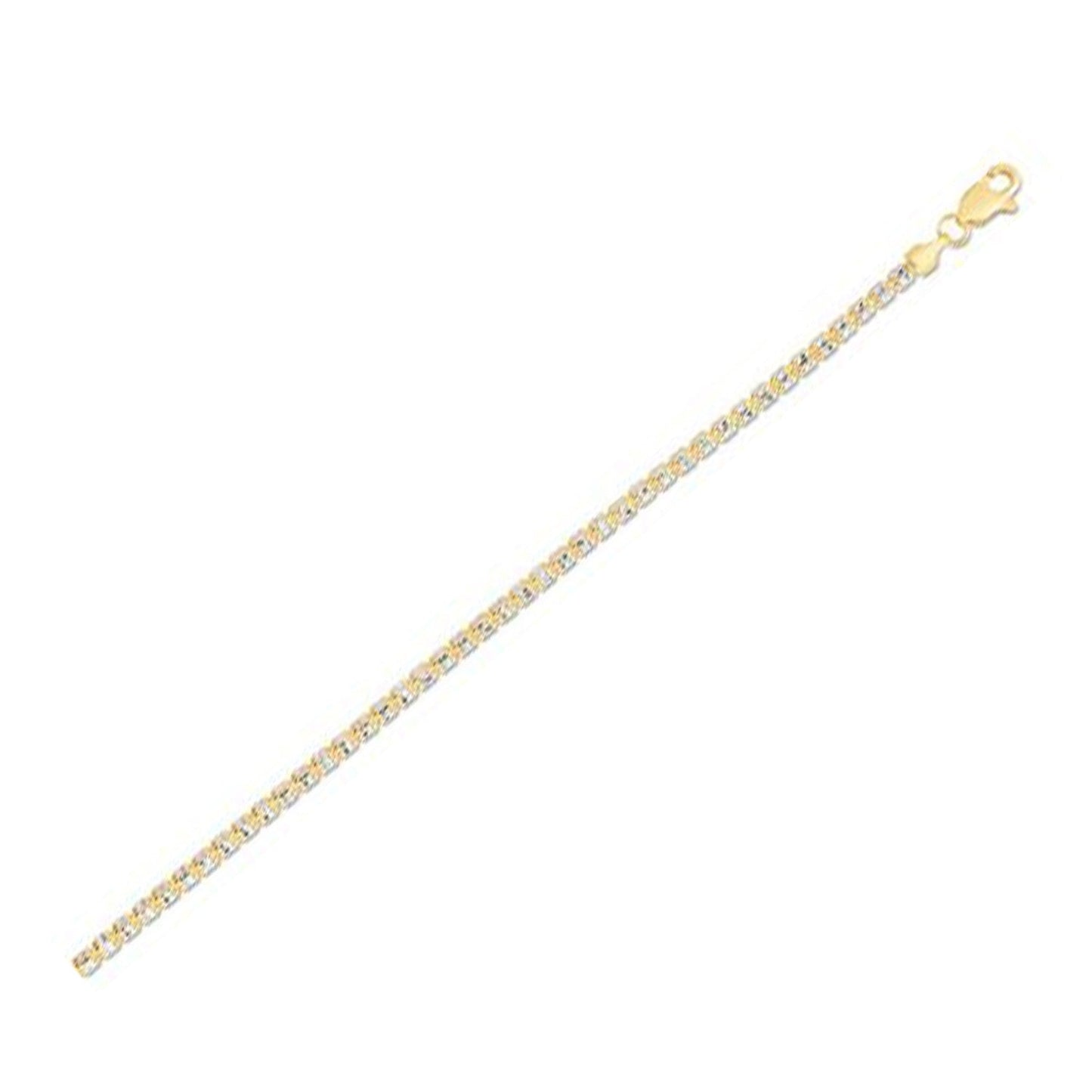 Cadena tipo "Ice Barrel" en oro amarillo de 14k (2.70 mm)