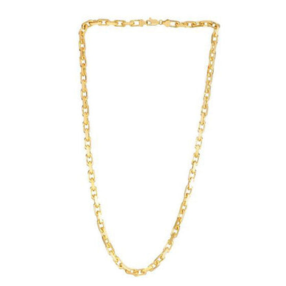 Cadena de eslabones de cable francesa de oro amarillo de 14k (4.80 mm)