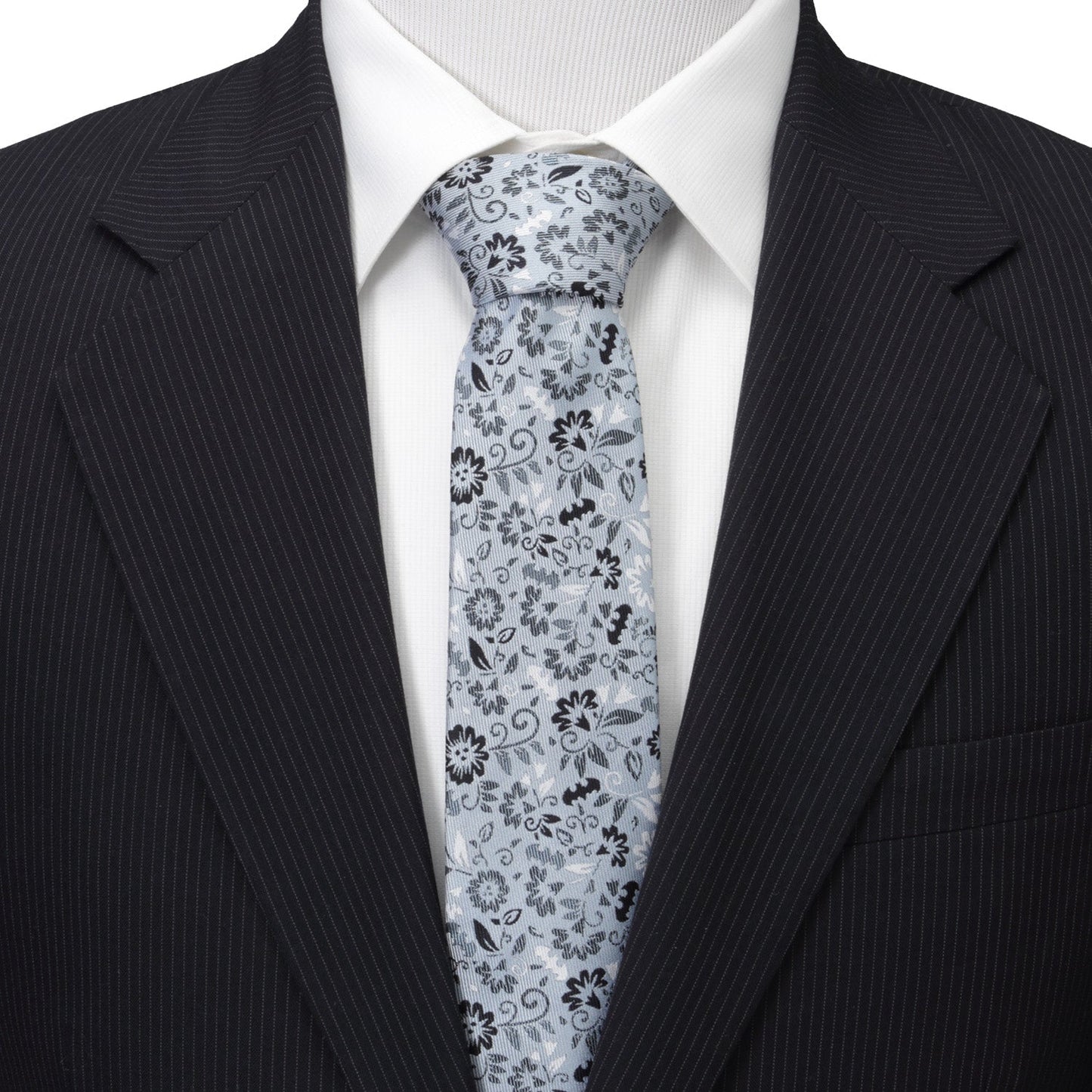 DC Batman Patterned Floral Blue Men's Tie - My Men's Shop