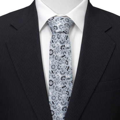 DC Batman Patterned Floral Blue Men's Tie - My Men's Shop