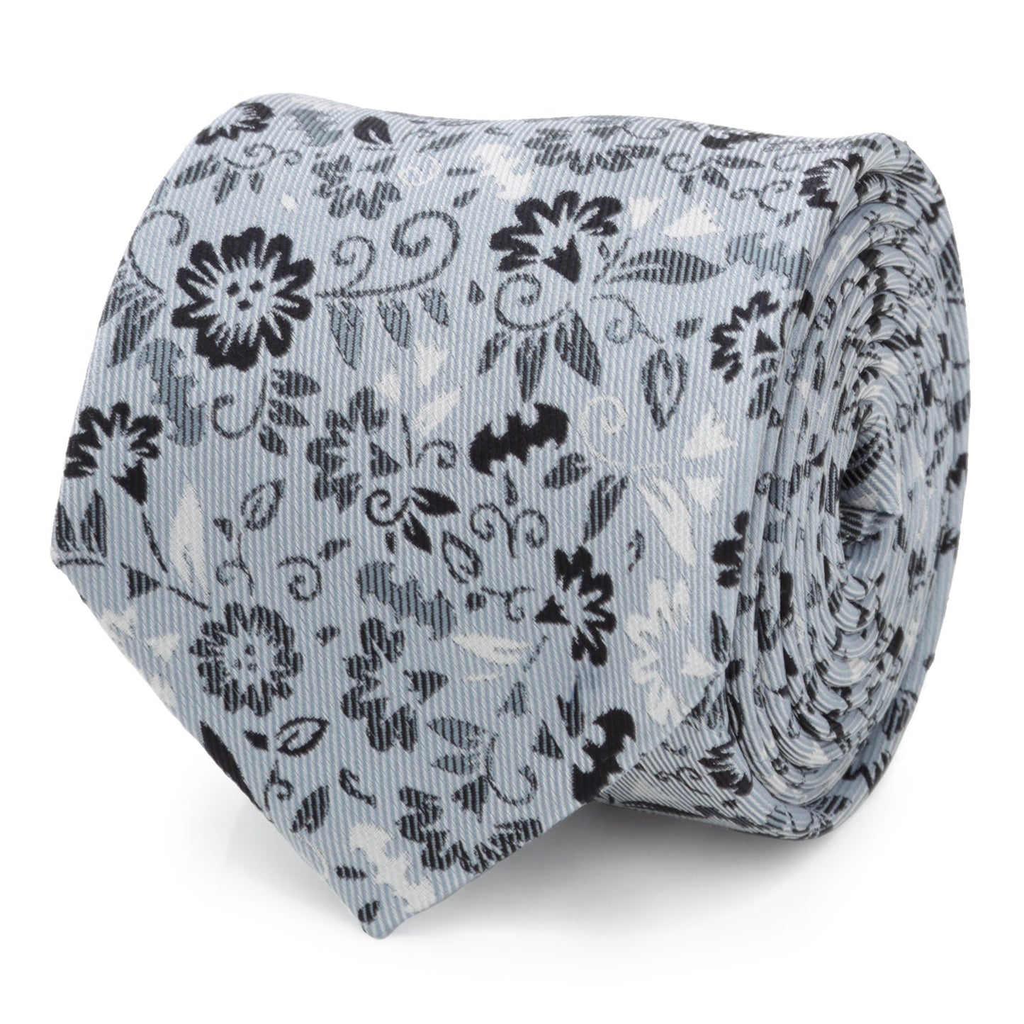 Corbata de hombre azul con estampado floral de Batman de DC