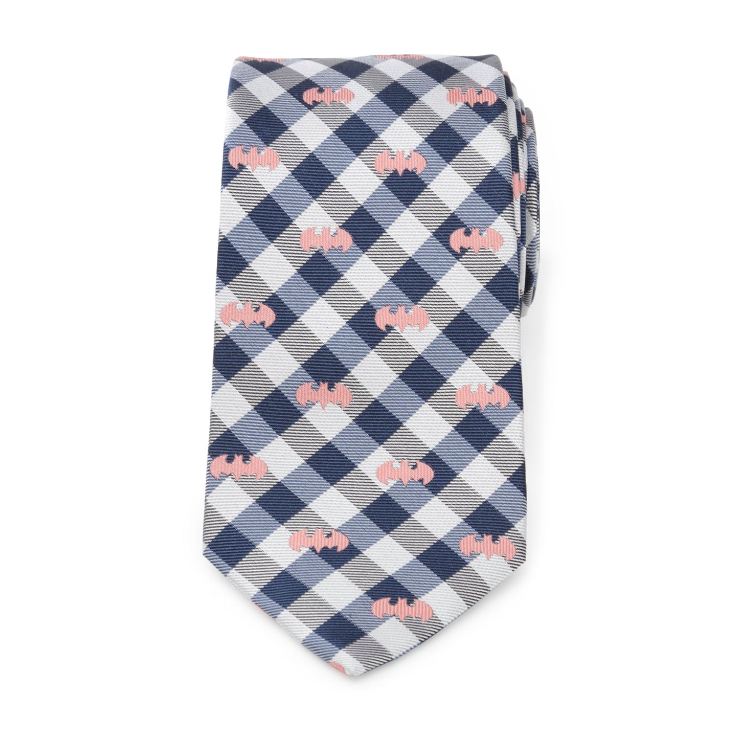 DC Batman Plaid Navy Men's Tie - My Men's Shop