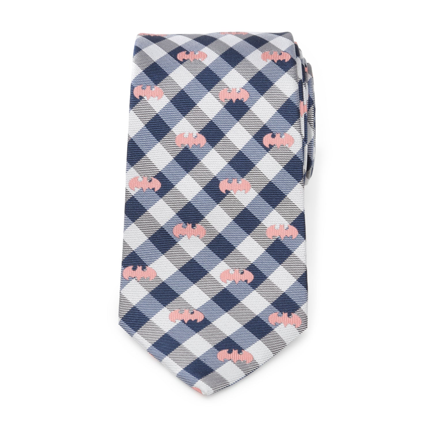 DC Batman Plaid Navy Men's Tie - My Men's Shop