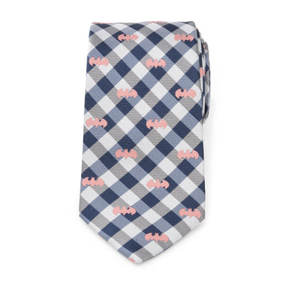 DC Batman Plaid Navy Men's Tie - My Men's Shop