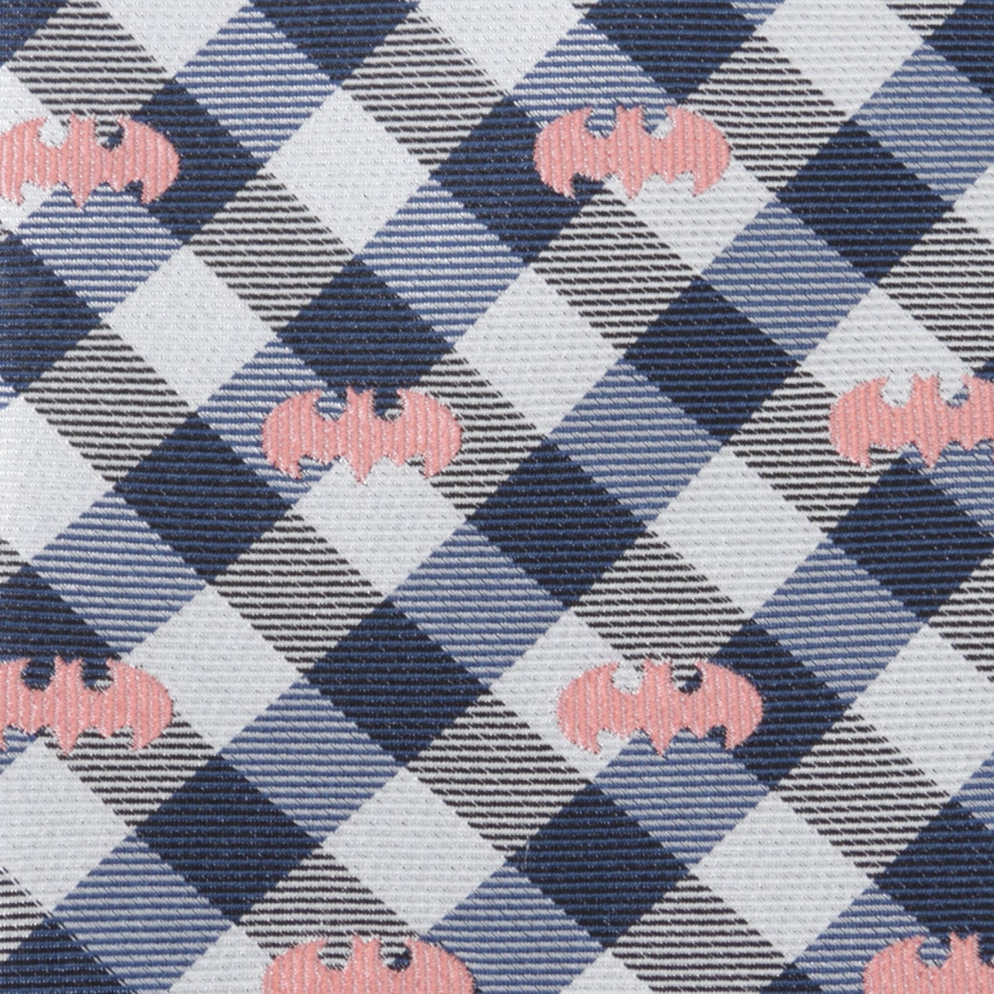 DC Batman Plaid Navy Men's Tie - My Men's Shop