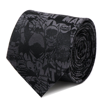 Corbata negra del cómic de Batman de DC