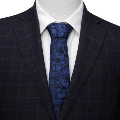 DC Batman Comic Blue Tie - My Men's Shop