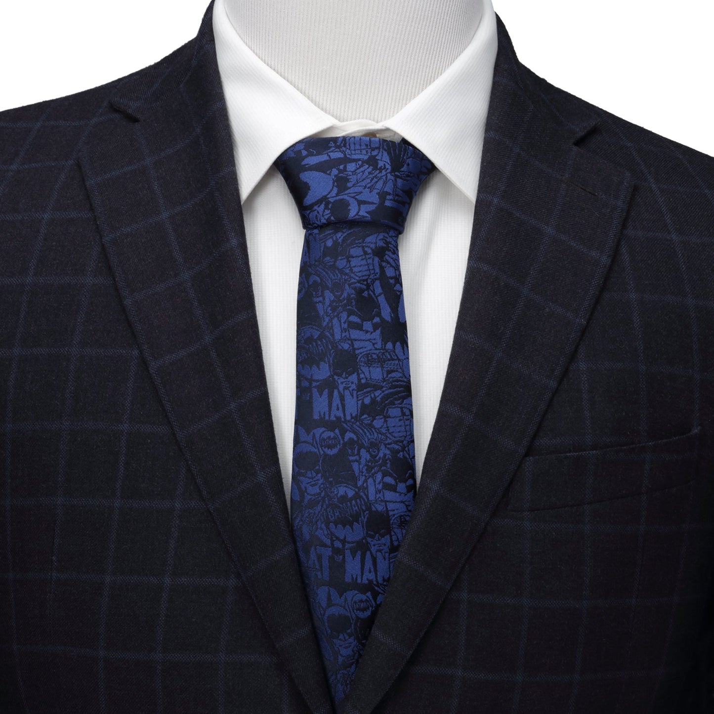 Corbata azul del cómic de Batman de DC