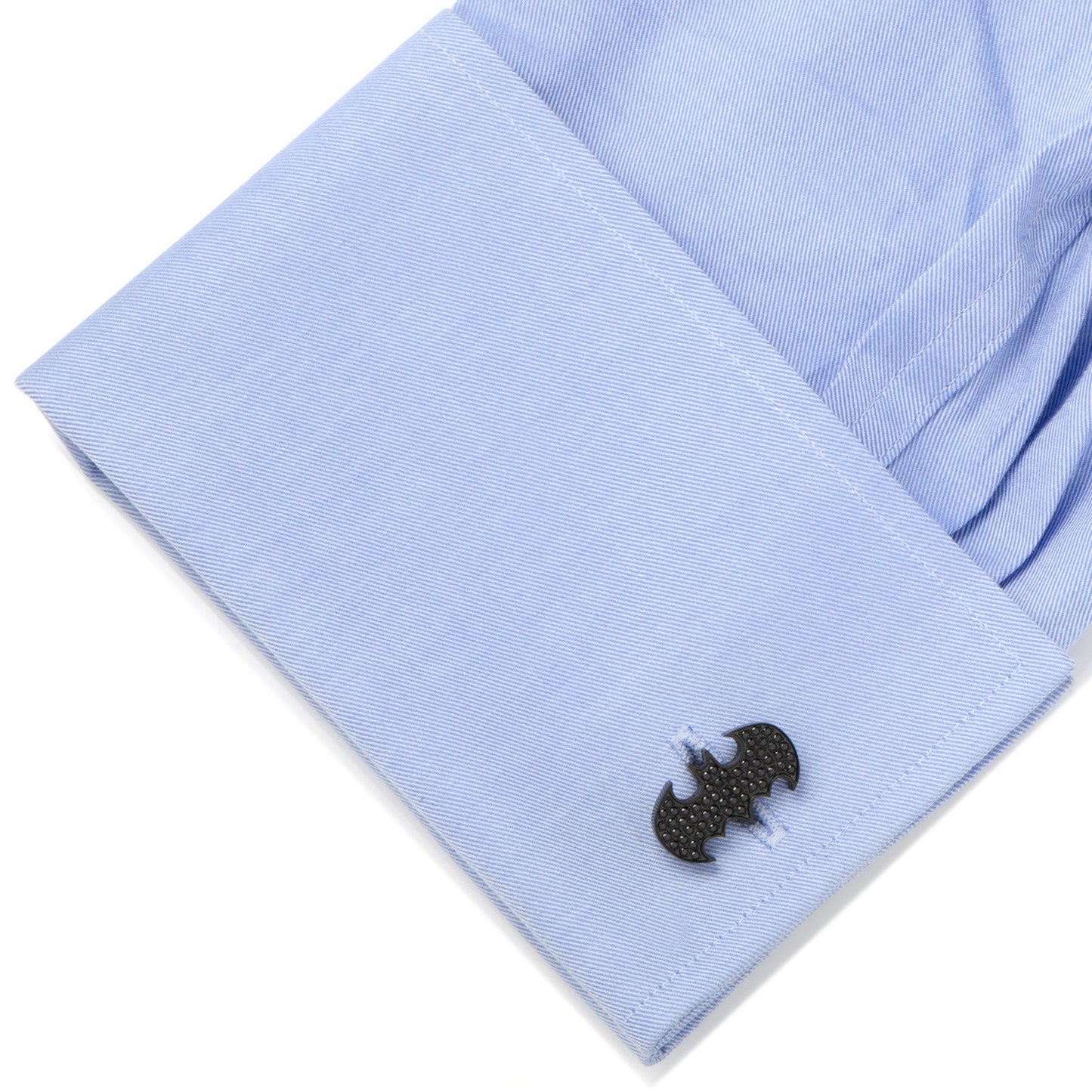 DC Batman Stainless Steel Black Pave Crystal Cufflinks - My Men's Shop