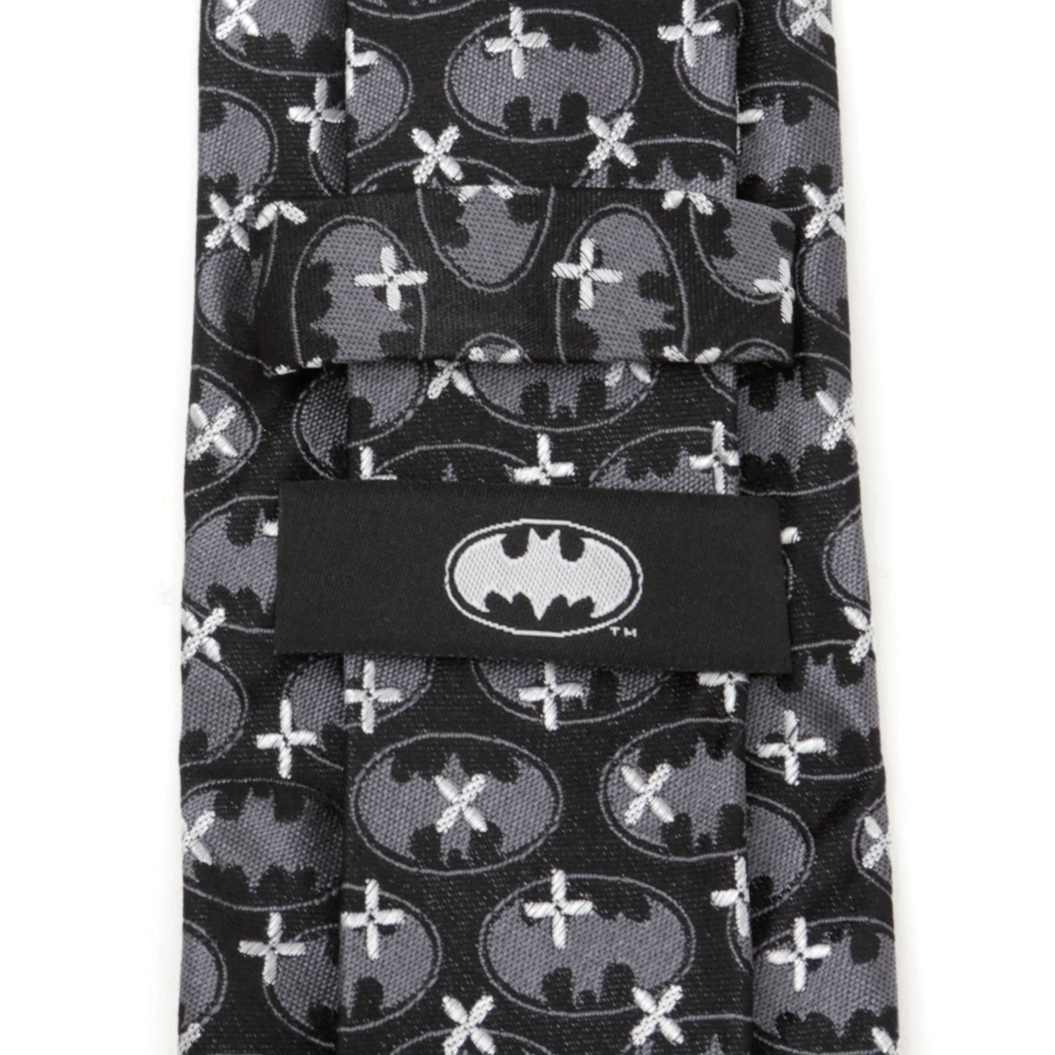 DC Batman Cross Black Silk Men's Tie - My Men's Shop